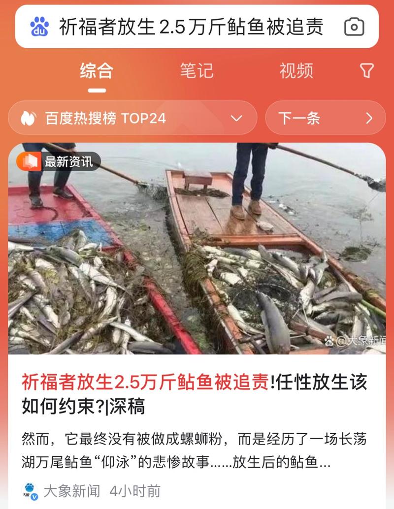 2025澳门开奖结果查询和放生2.5万斤外来鲇鱼与放生鲇鱼的功德